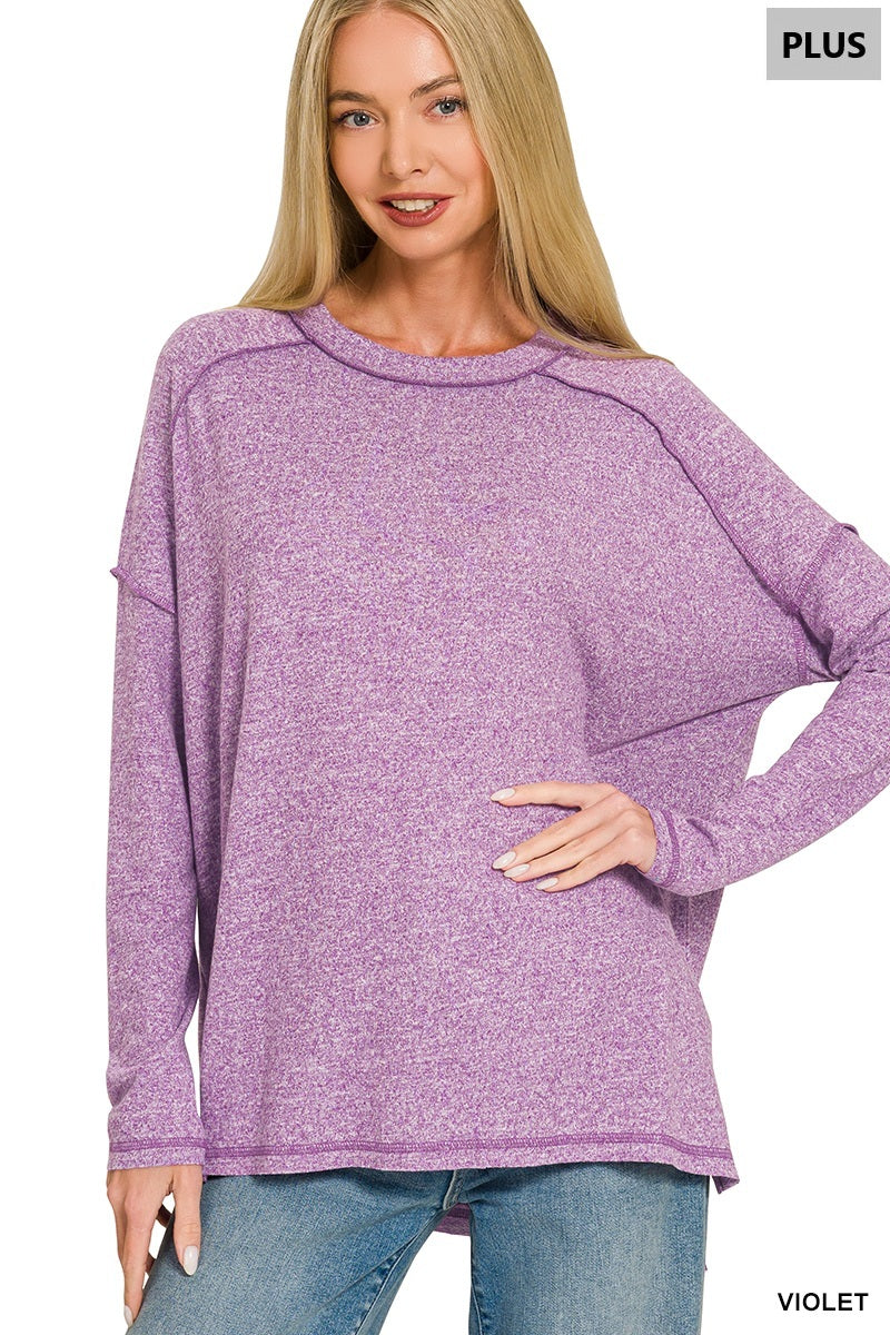Women’s Plus “Candi” Top- Violet