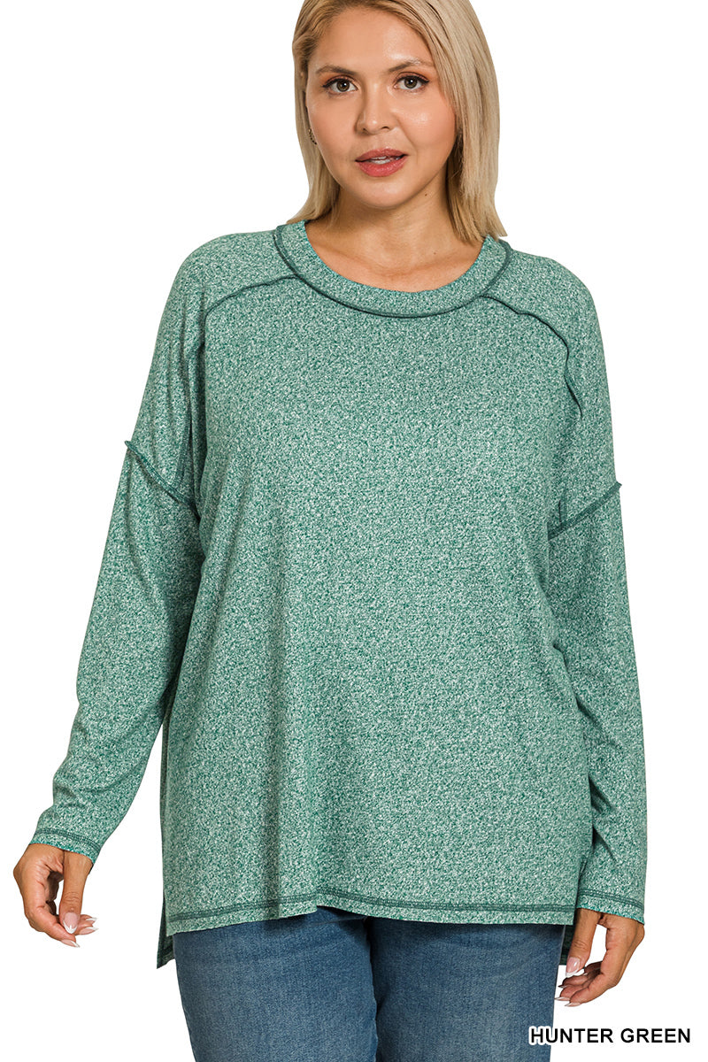 Women’s Plus “Ivey” Top- Forest