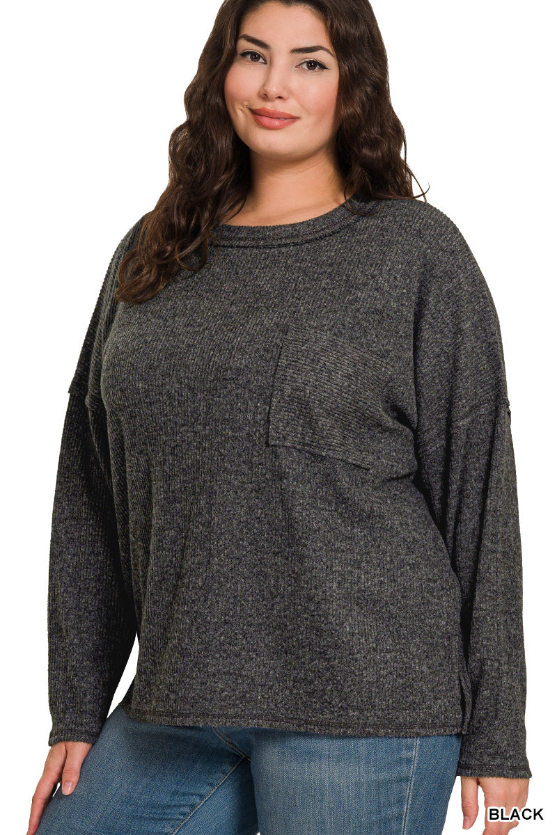 Women’s Plus “Lexie” Top- Black