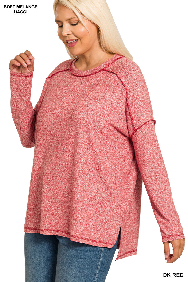 Women’s Plus “Candi” Top- Red