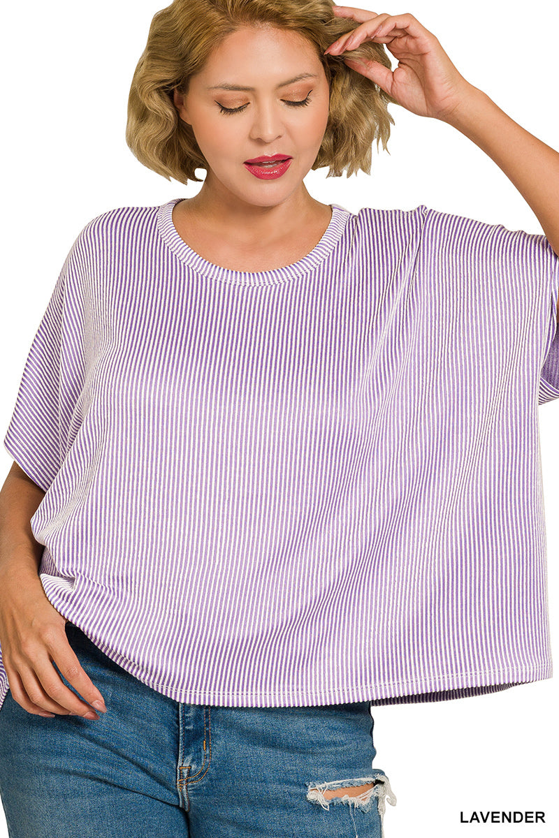 Women’s Plus “Cassie” Top- Lavender