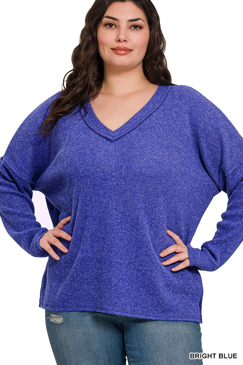 Women’s Plus “Karen” Top- Blue