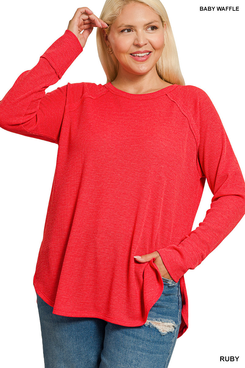 Women’s Plus “Tate” Top- Red