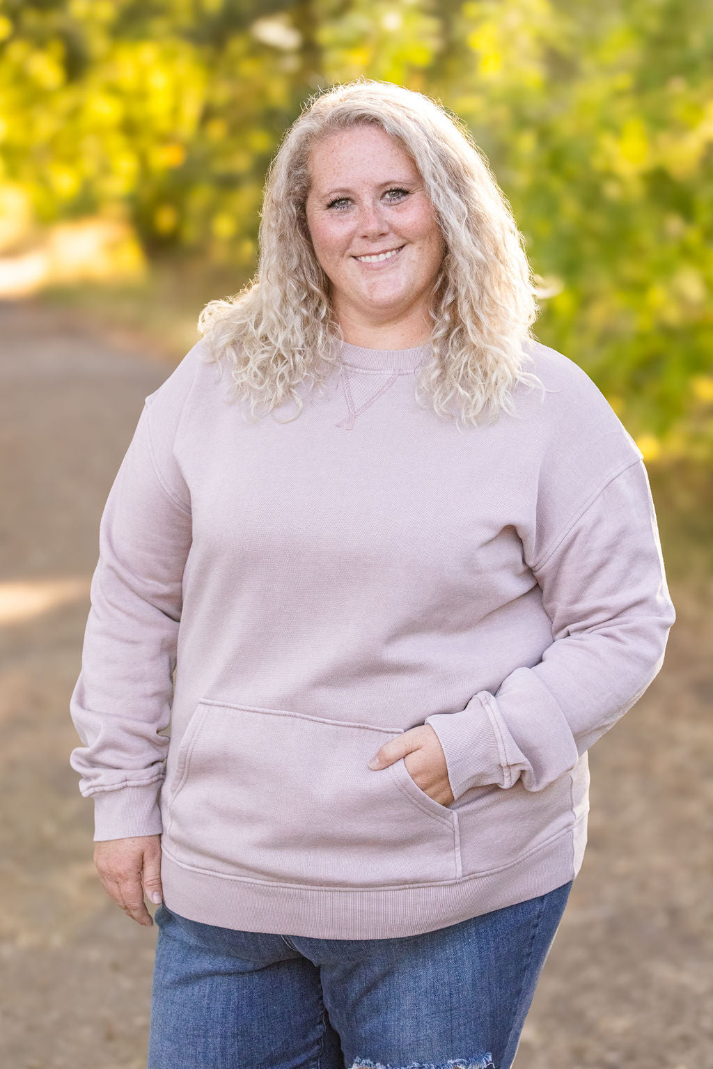 “Zoey” Pullover- Blush
