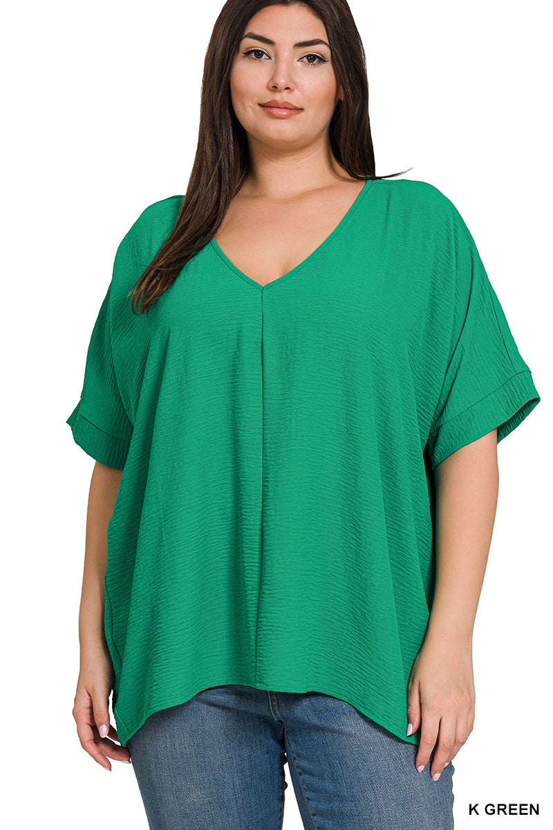 Women’s Plus “Eva” Top- Green