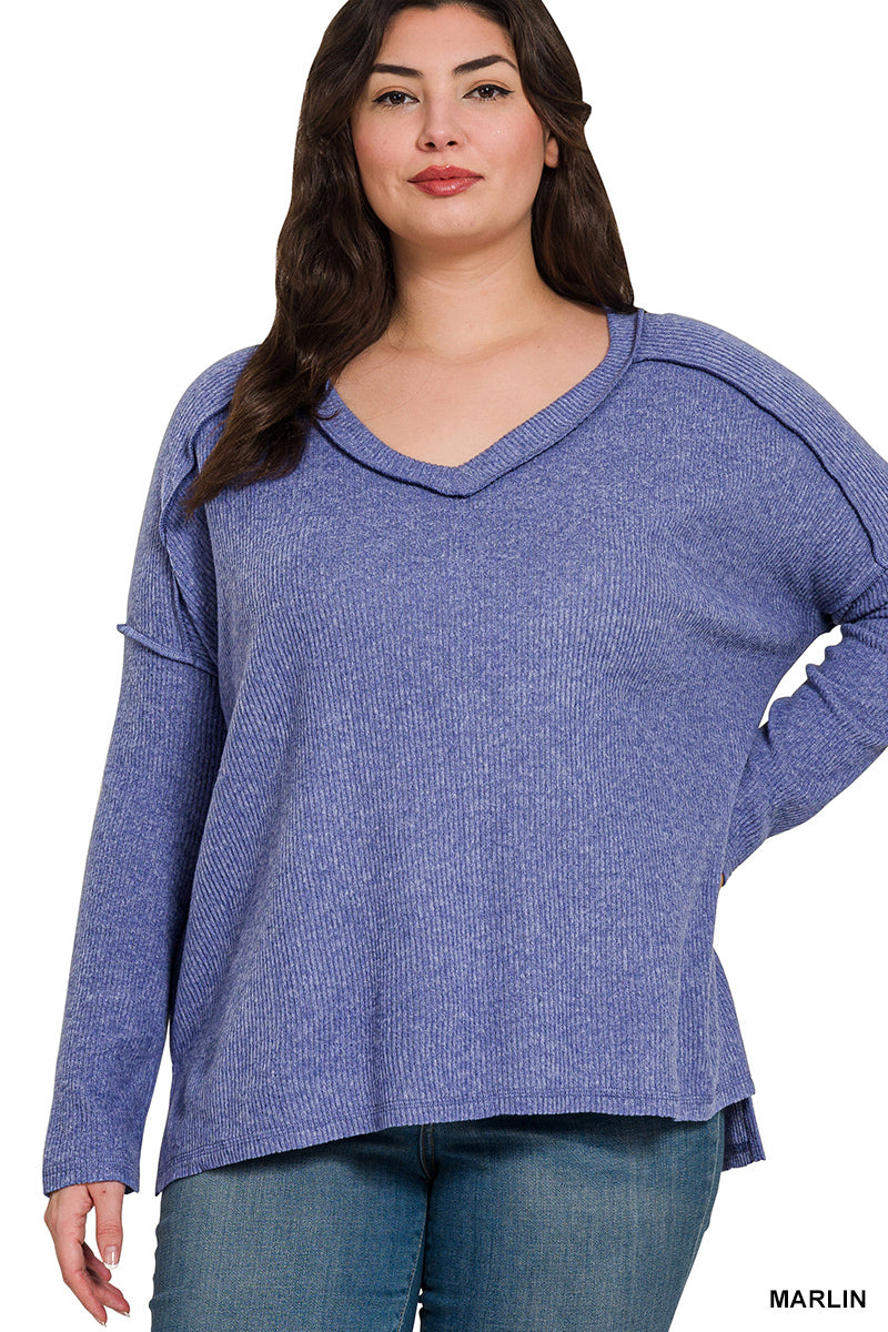 Women’s Plus “Annie” Top- Blue