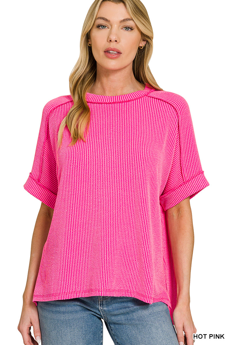 Women’s “Olivia” Top- Hot Pink