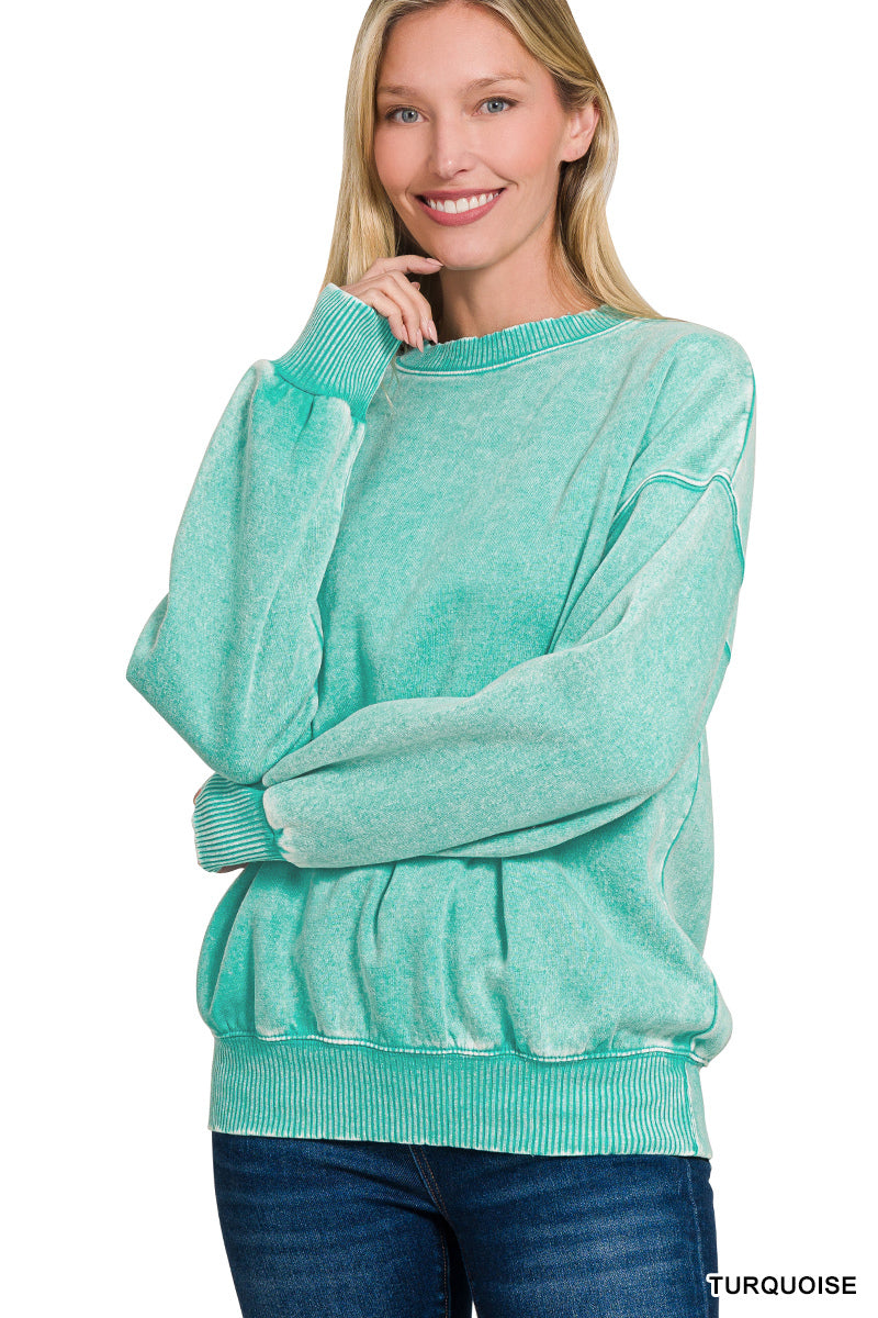 Women’s “Cate” Sweatshirt- Turquoise