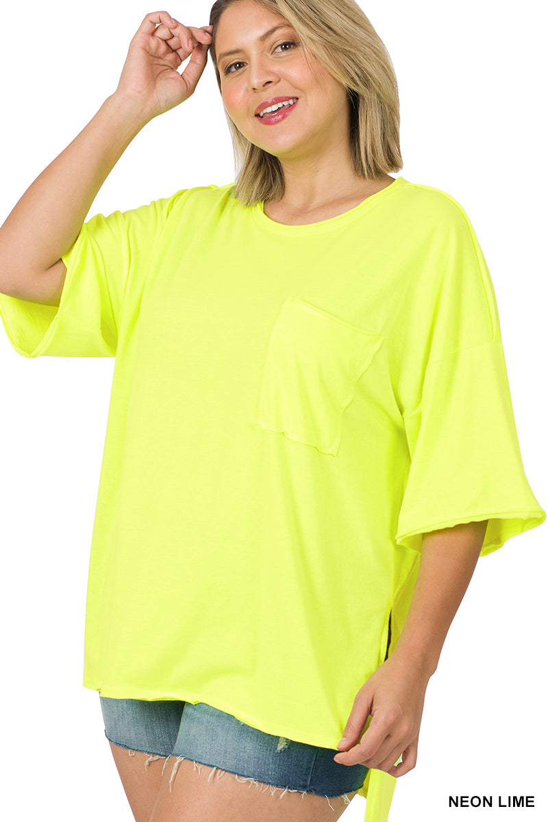 Women's Plus "Summer"- Neon Lime