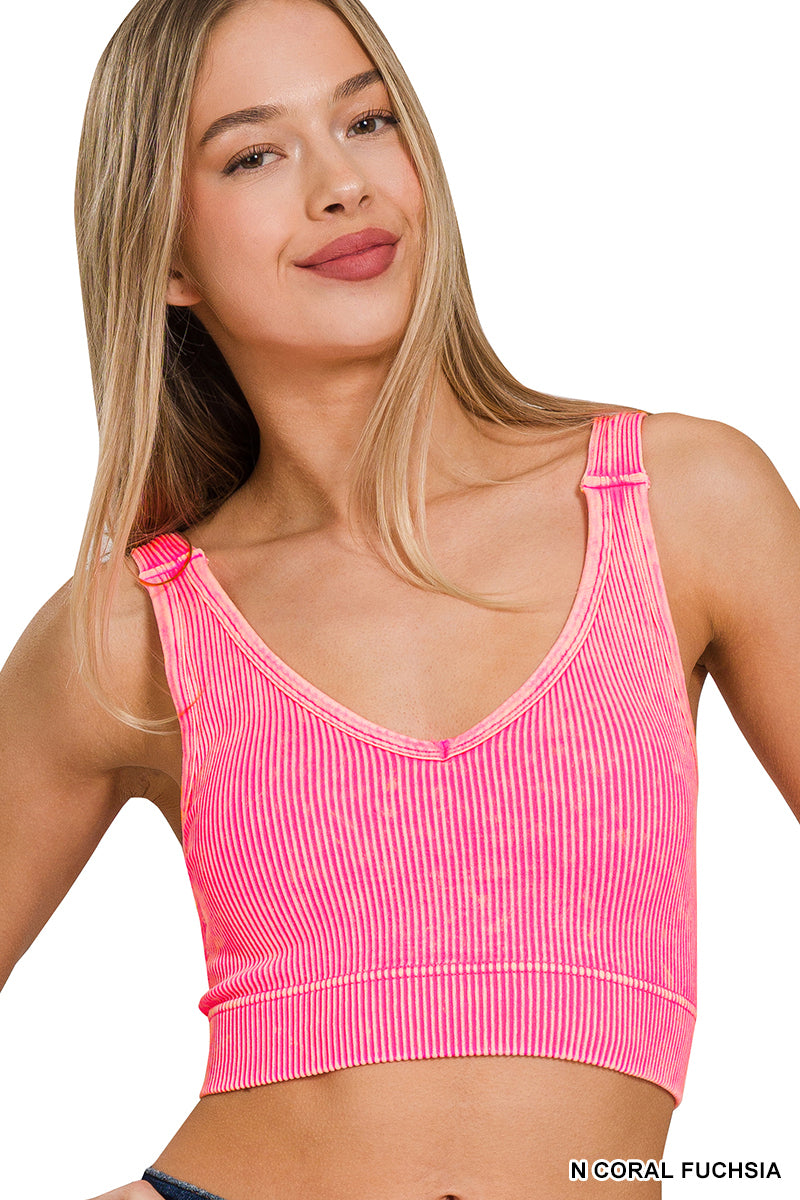 Women's "Kate" Bralette- Coral Pink