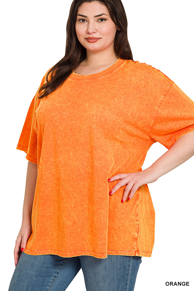 Women's Plus "Taylor" Top- Orange