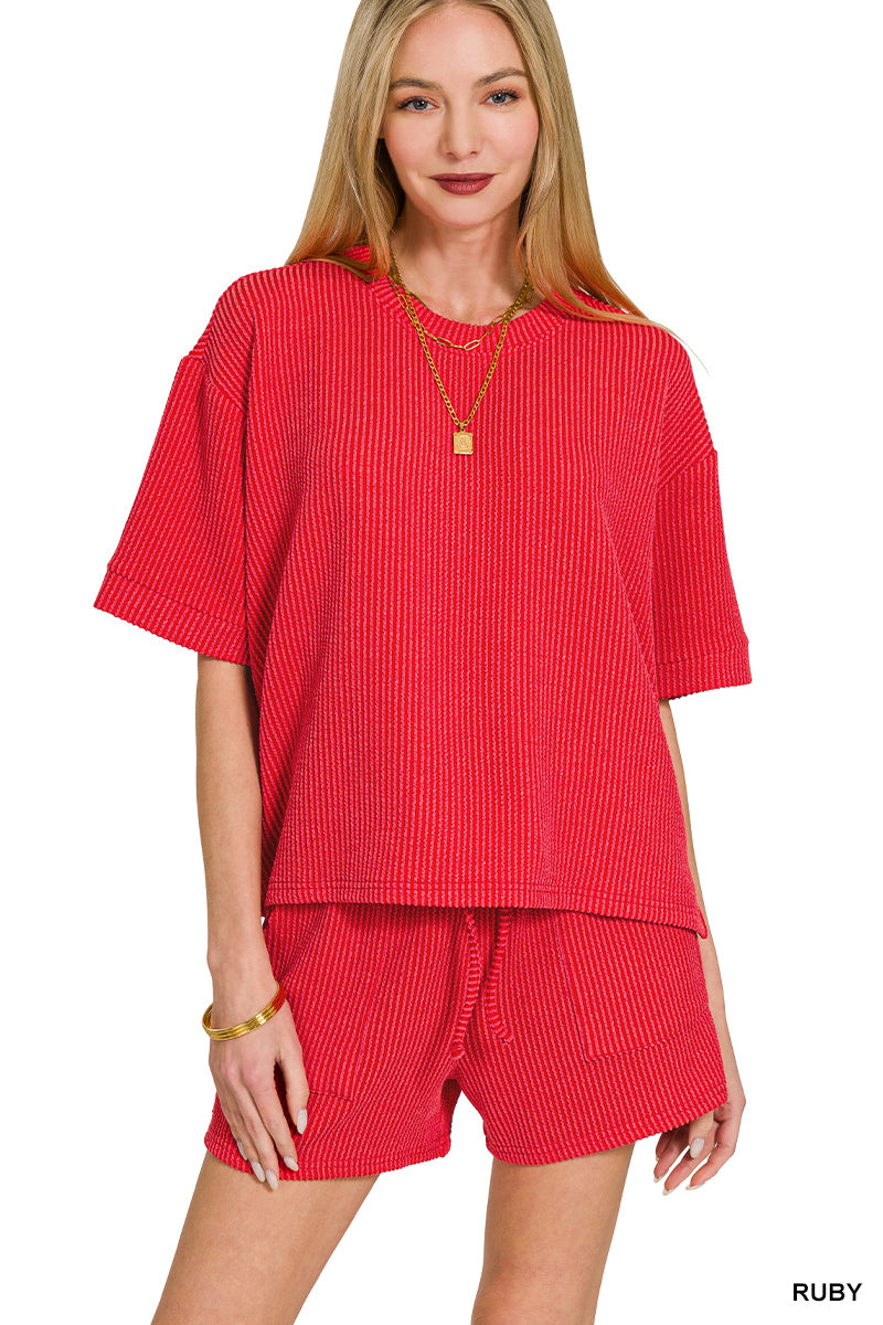 Women's "Ava" Set- Ruby