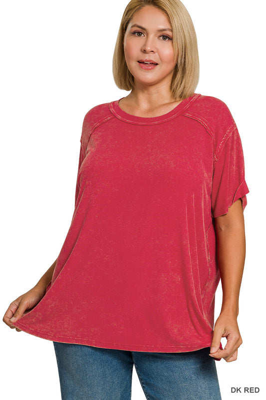 Women’s Plus “Torie” Top- Red