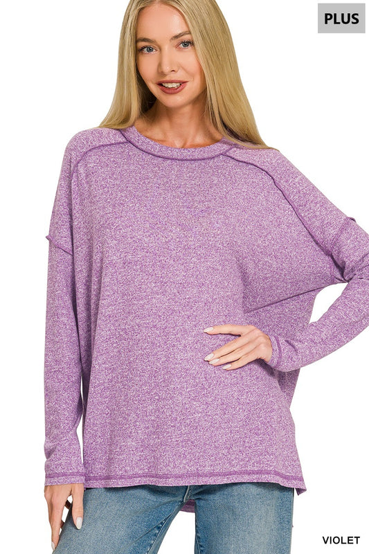 Women’s Plus “Candi” Top- Violet