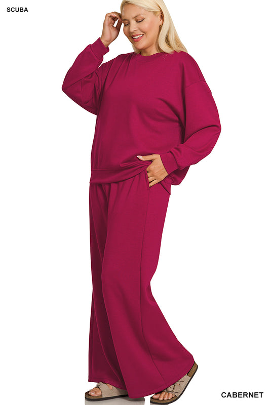 Women’s Plus “Bailey” Set- Wine