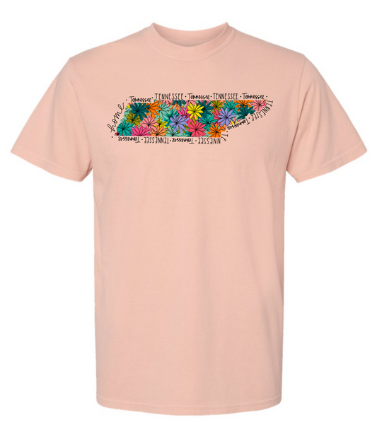 Floral "Tennessee" Graphic Tee