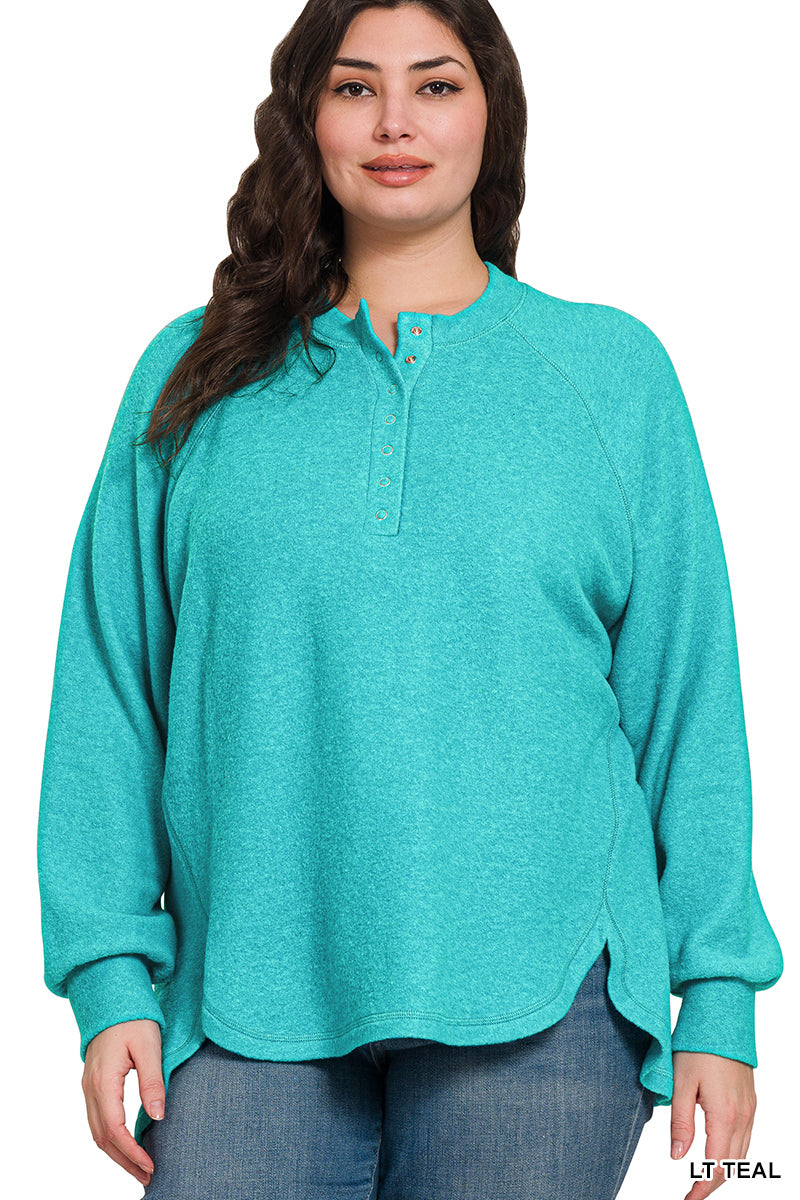 Women’s Plus “Lundon” Top-Teal