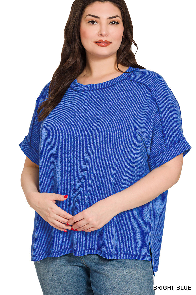 Women’s Plus “Olivia” Top- Blue
