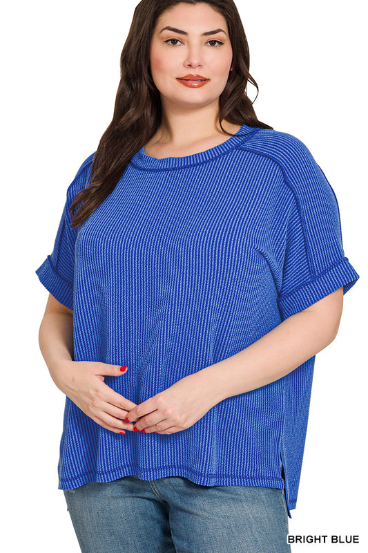 Women’s Plus “Olivia” Top- Blue