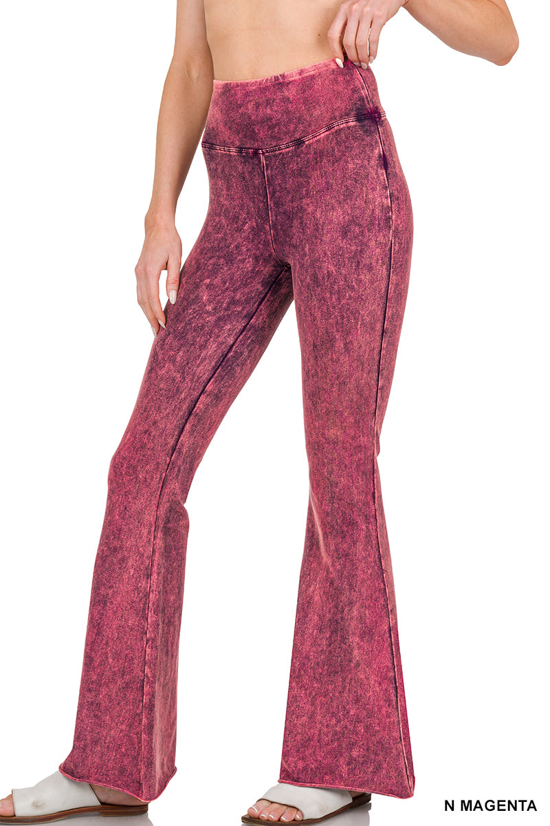 Women’s Mineral Flare Pants- Magenta