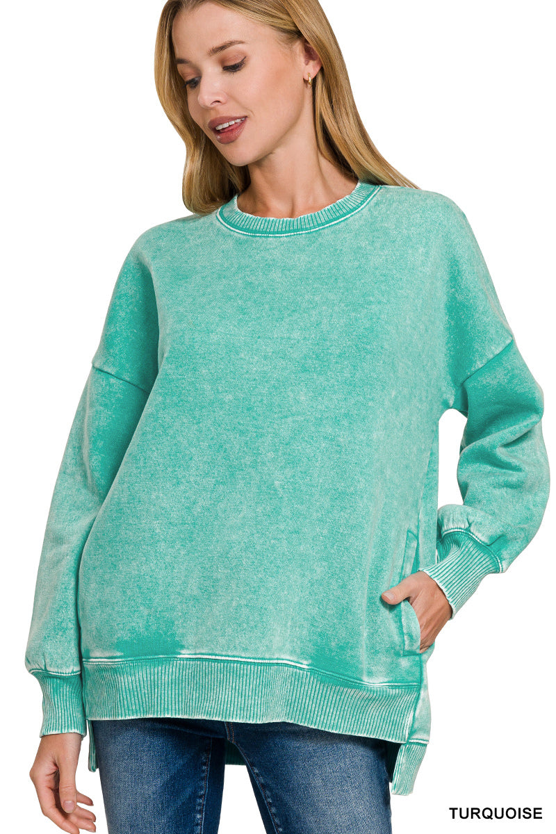 “Bella” Sweatshirt- Turquoise