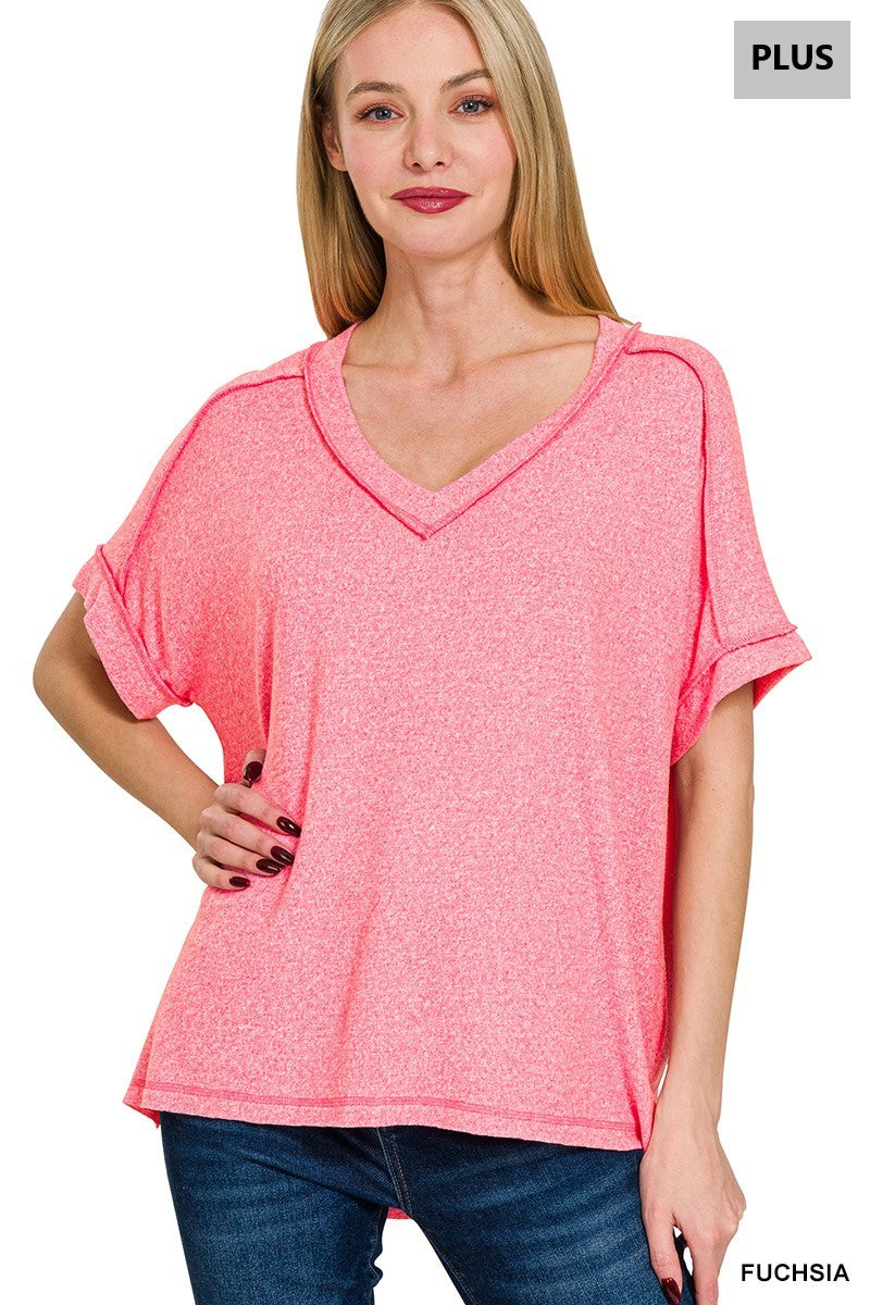 Women’s Plus “Ellie” Top- Pink