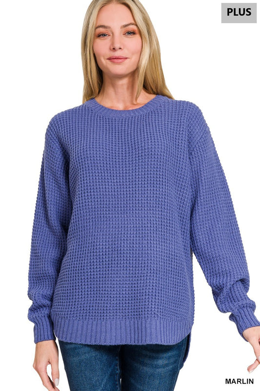 Women’s Plus “Tara” Sweater- Marlin