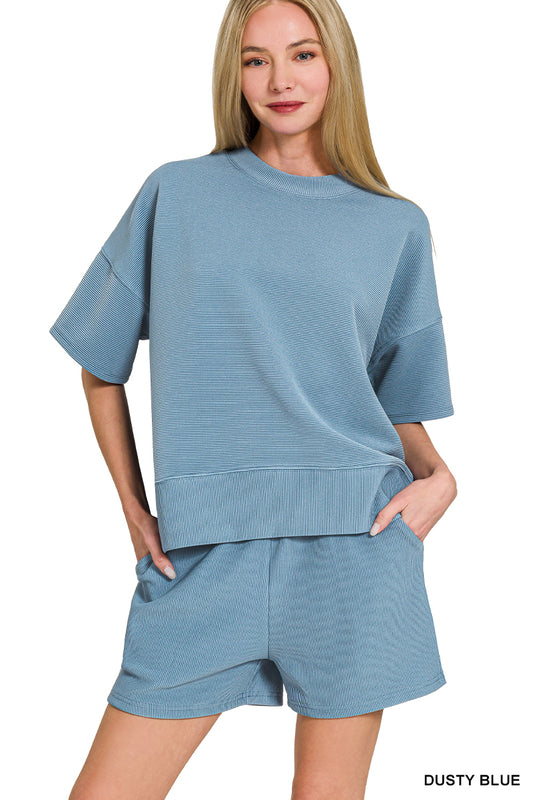 Women’s “Carrie” Set- Dusty Blue