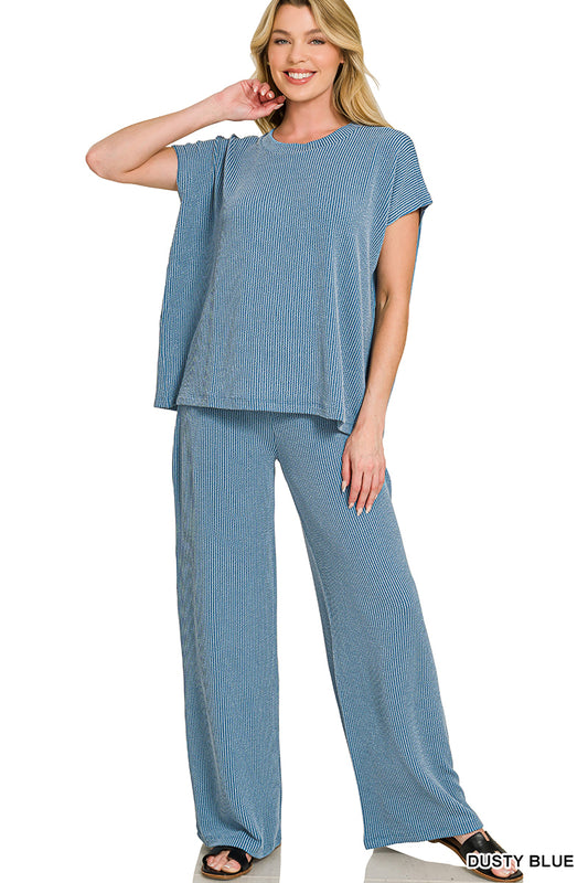 Women’s “Haley” Set- Dusty Blue
