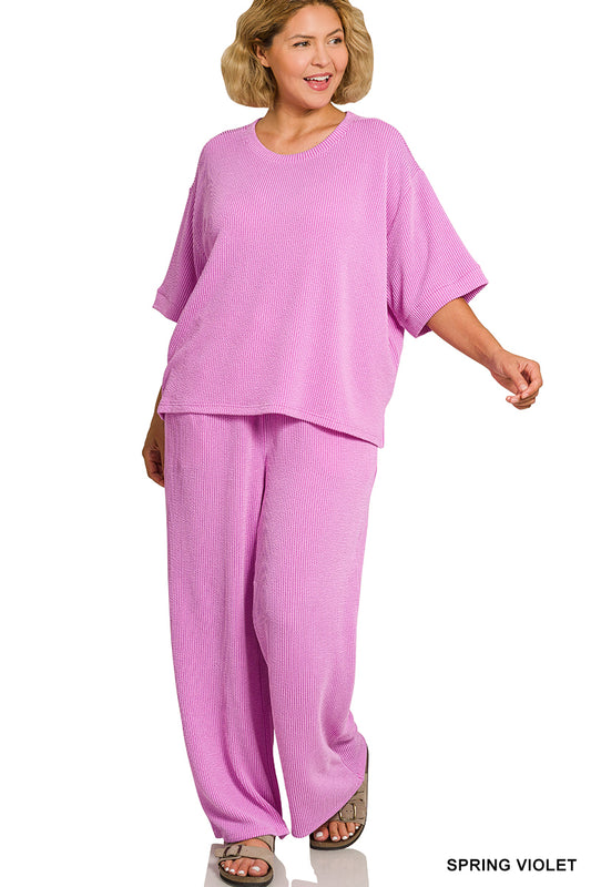 Women’s Plus “Katie” Set- Violet