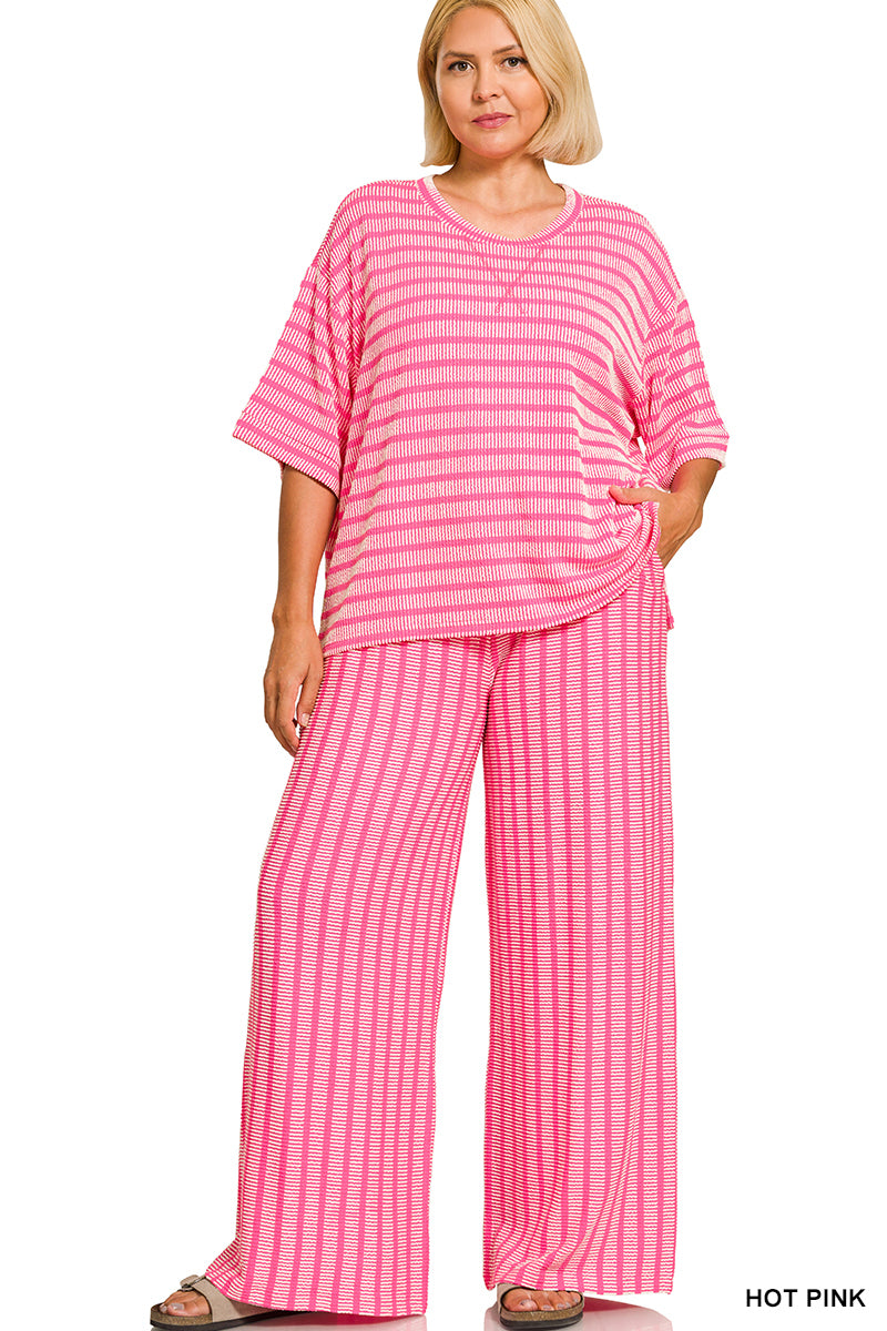 Women’s Plus “Nora” Set-Pink