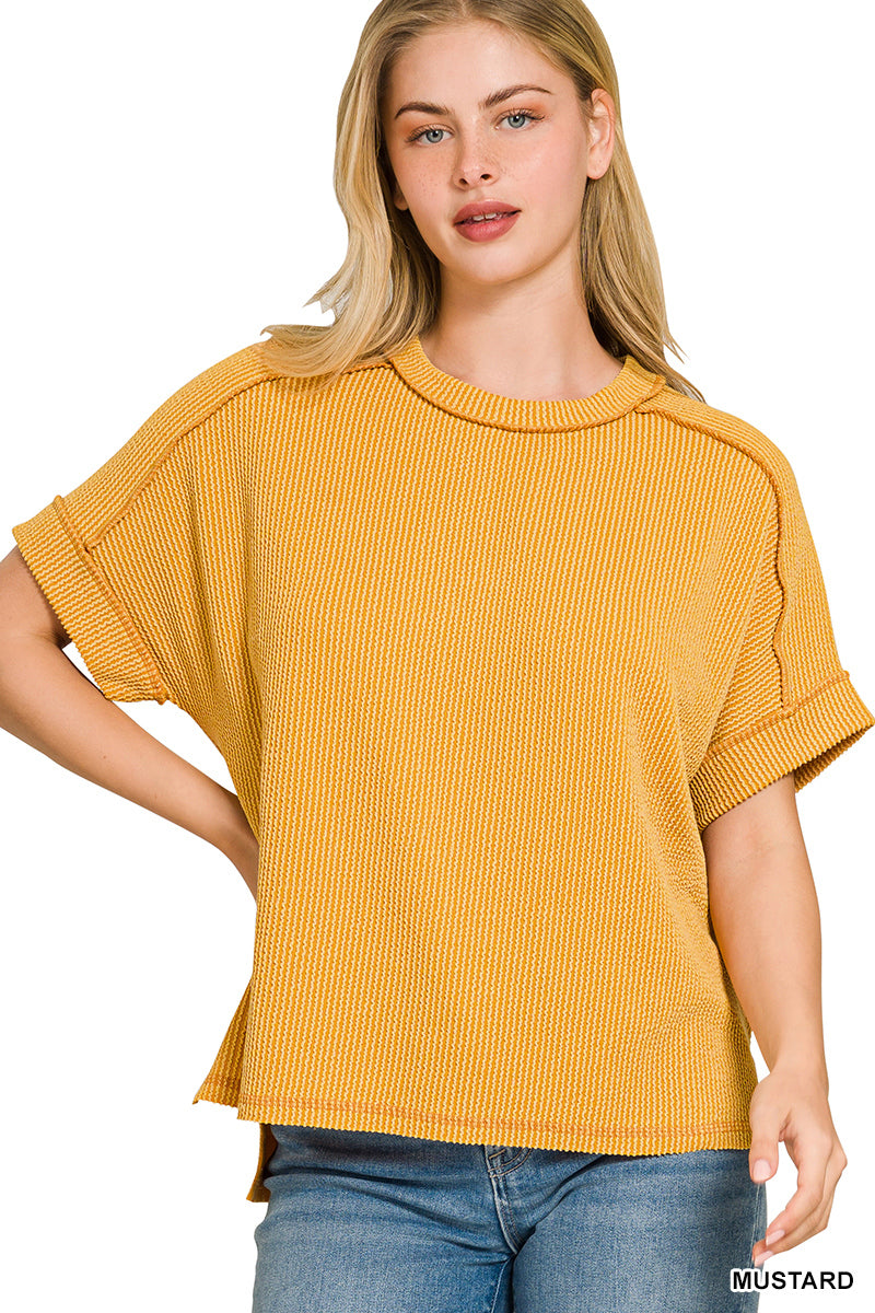 Women’s “Olivia” Top- Mustard