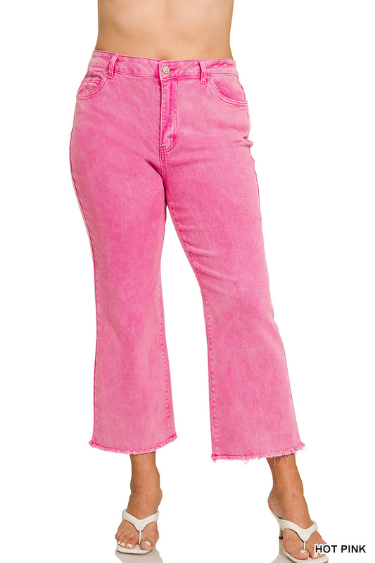 Women’s Plus “Faith” Jeans-Pink