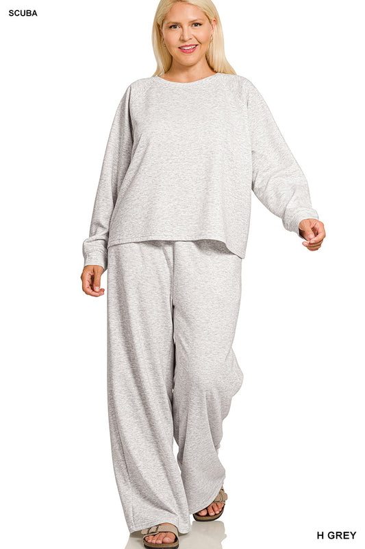 Women’s Plus “Bailey” Set- Grey