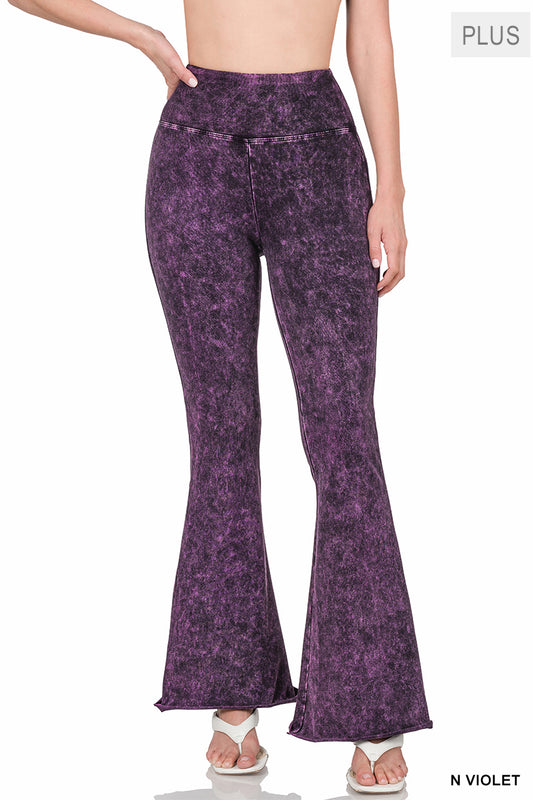 Women’s Plus Mineral Flare Pants-Violet