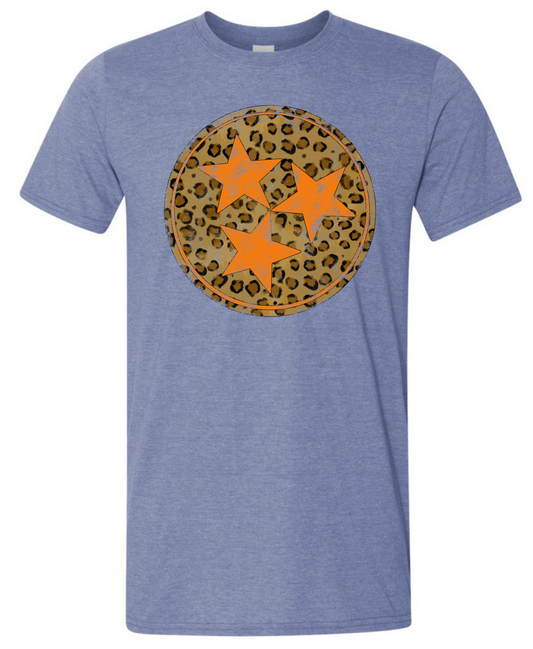 "Leopard Tristar" Graphic Tee