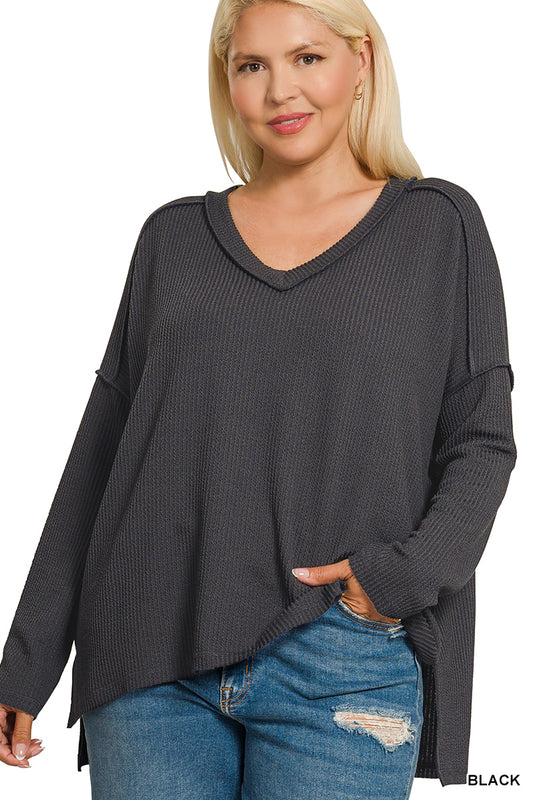 Women’s Plus “Callie” Top- Black