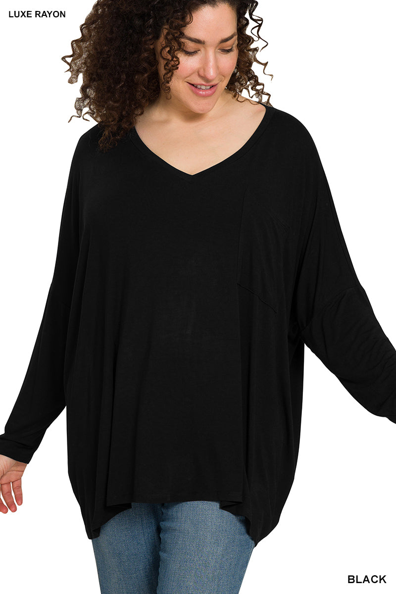 Women’s Plus “Abby” Top-Black