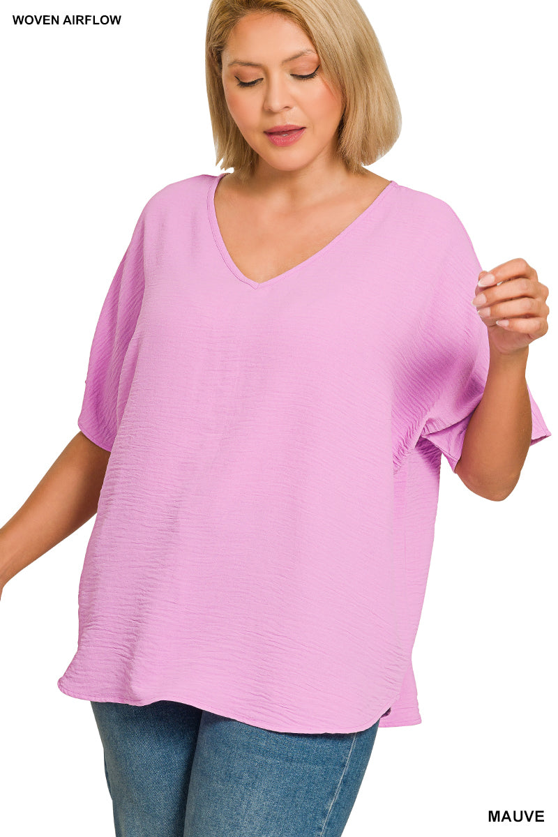 Women’s Plus “Kendra” Top- Mauve