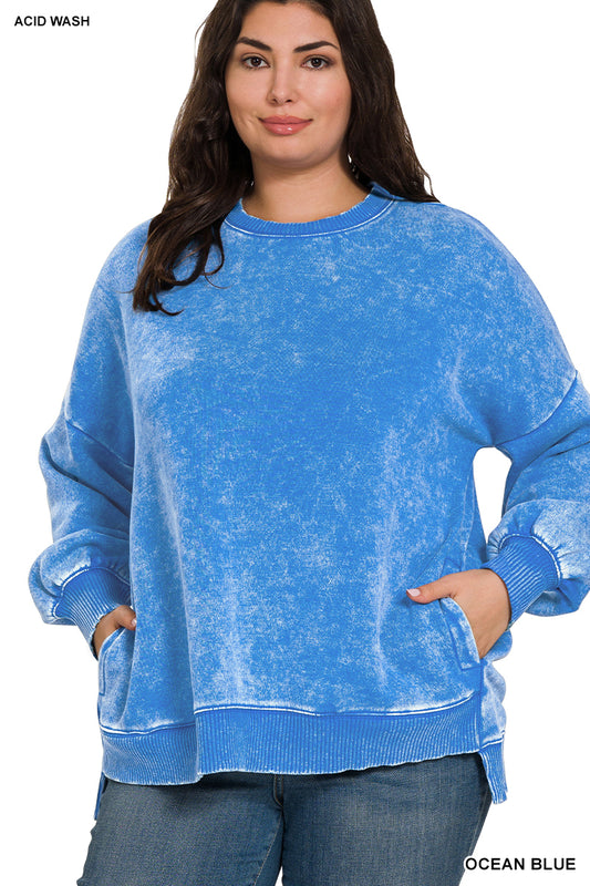 “Paisley” Sweatshirt- Blue