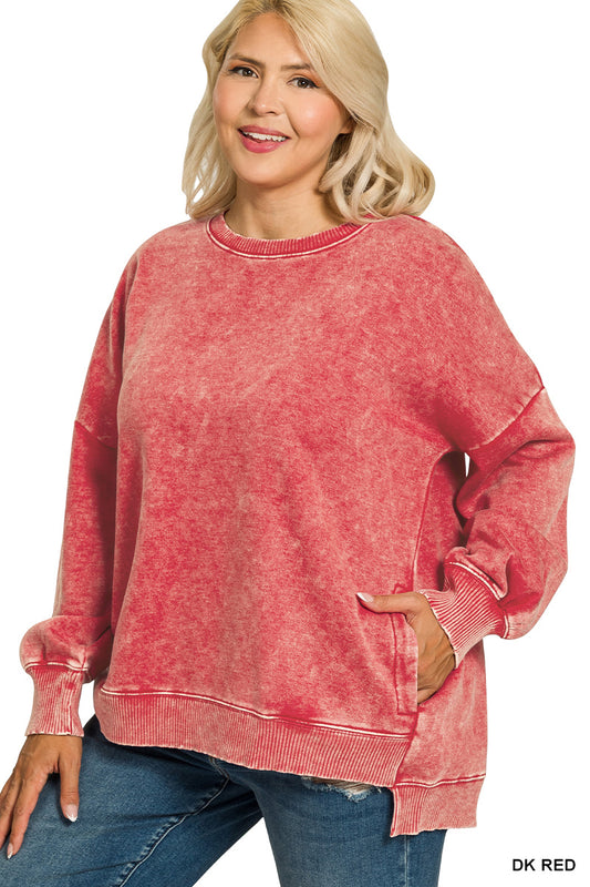 “Paisley” Sweatshirt- Red