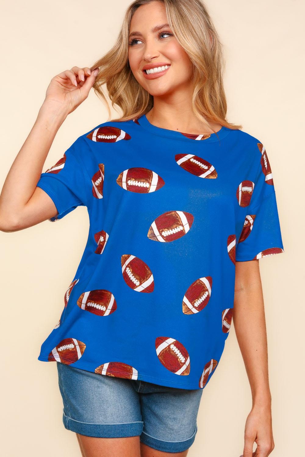 Women’s “Game Day” Tee- Royal