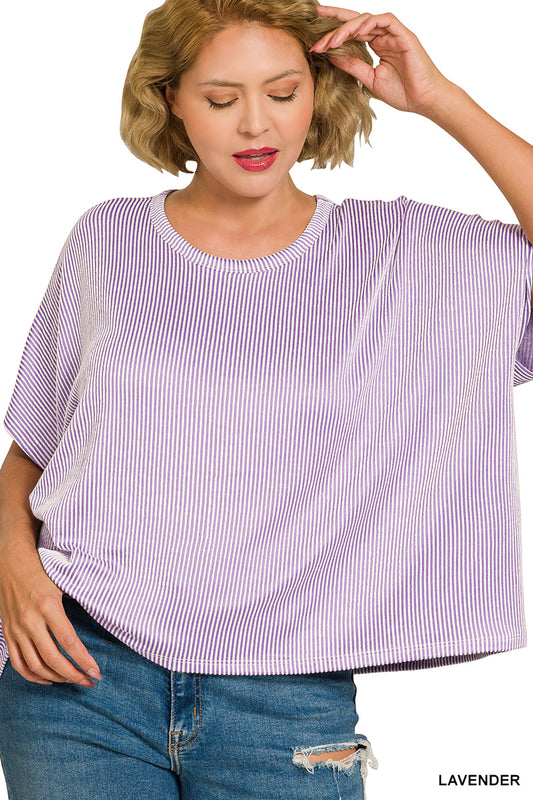 Women’s Plus “Cassie” Top- Lavender