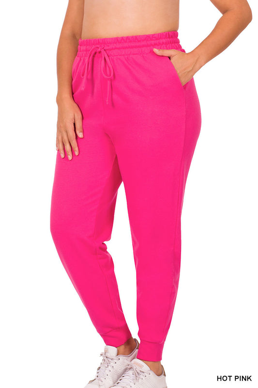 “Mindy” Joggers- Hot Pink