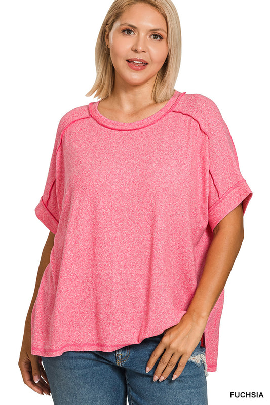 “Julie” Top- Hot Pink