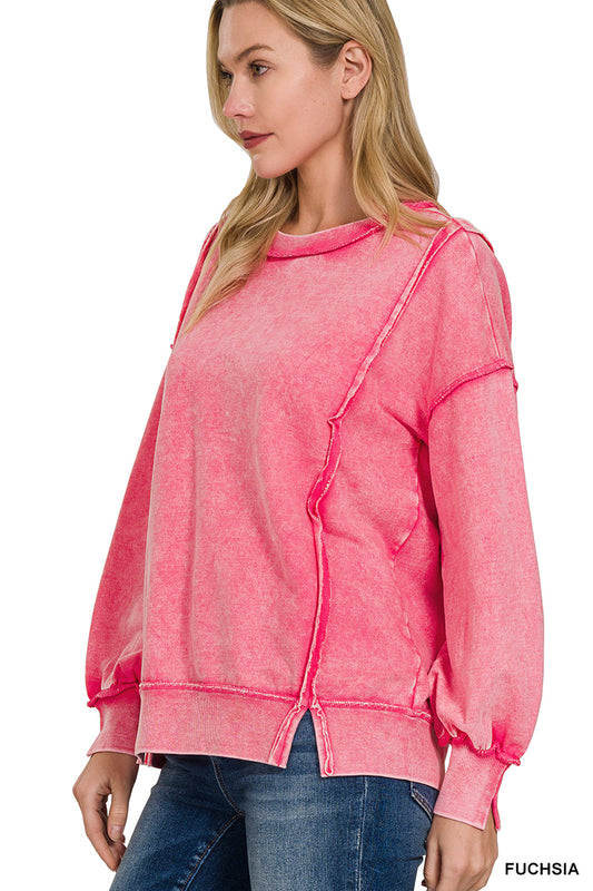 Women’s “Mandy” Sweatshirt- Hot Pink