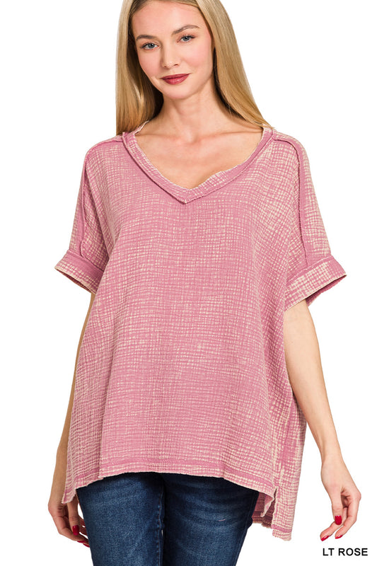 Women’s “Reese” Top- Rose