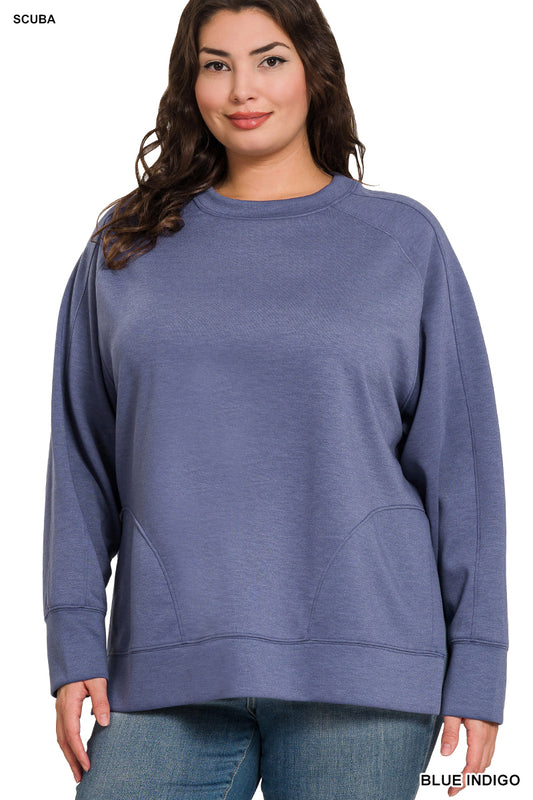 Women’s Plus “Lara” Top- Blue