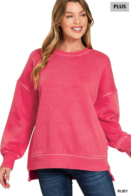 Women’s Plus “Joslyn” Sweatshirt- Red