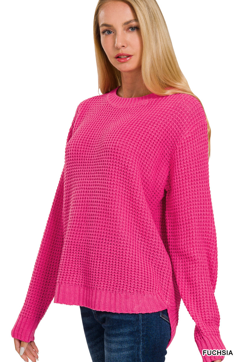 Women’s “Tara” Sweater-Hot Pink